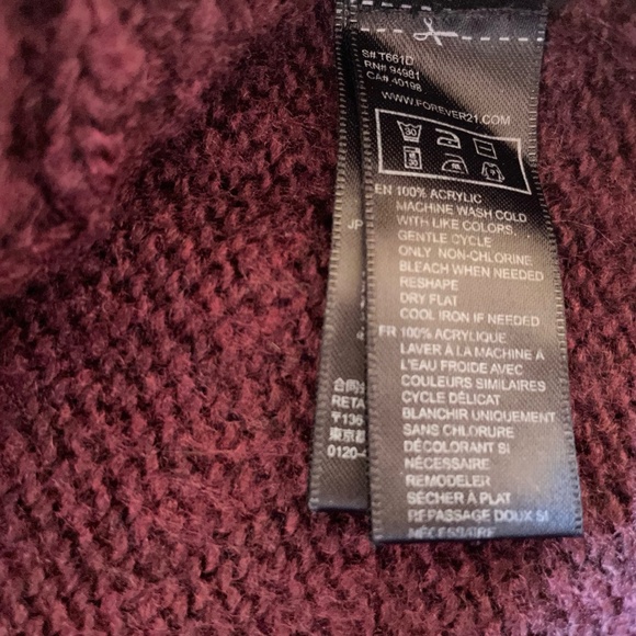 XXI - Purple - Violet Cable Knit Sweater - Picture 8 of 8